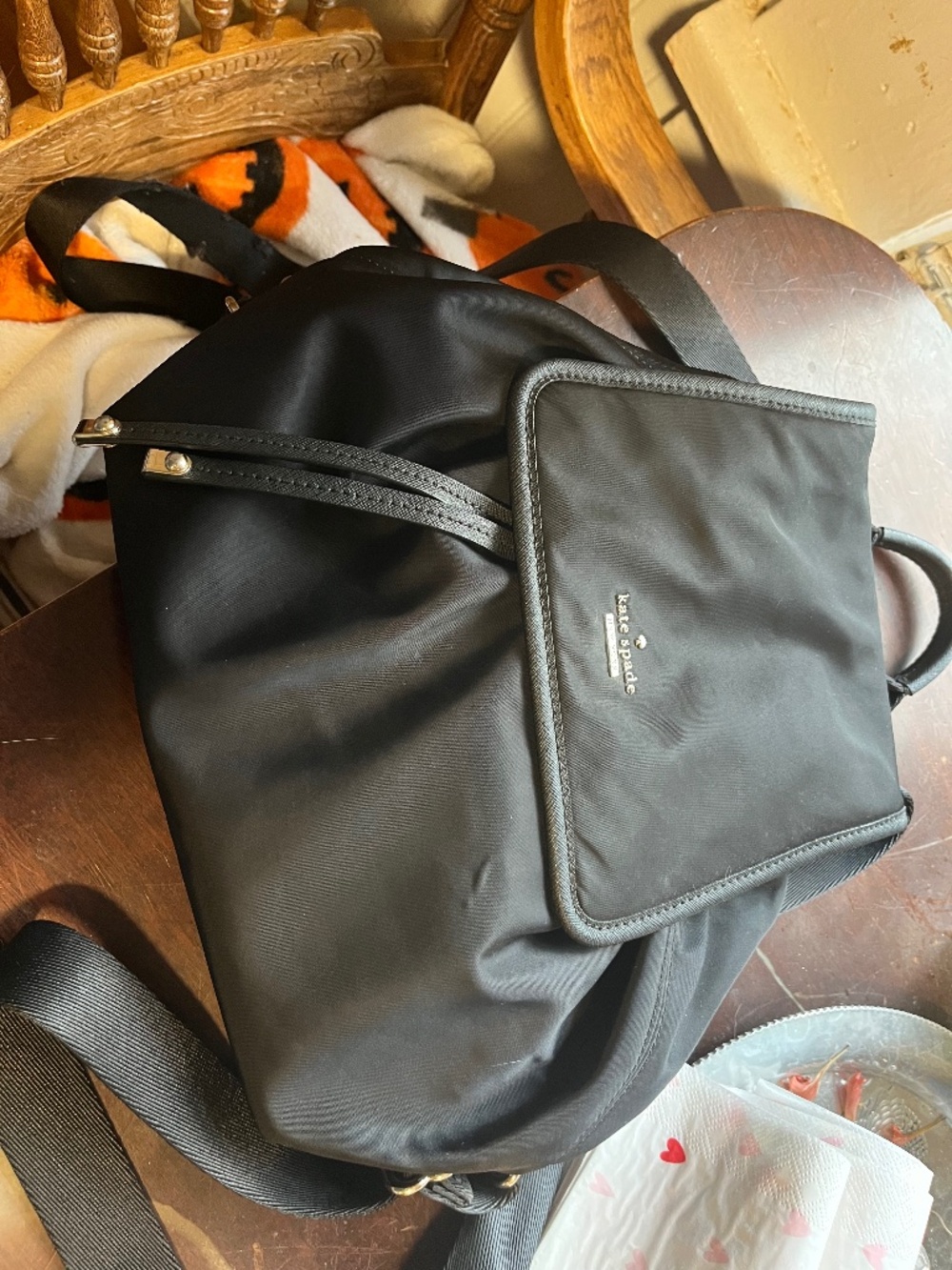 Black Kate Spade Nylon backpack